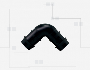 Black Drip Irrigation Elbow with Dovetail